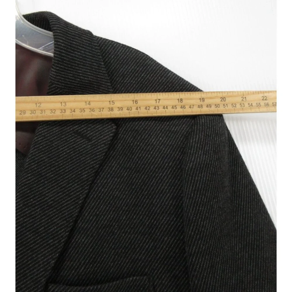 Ibiza Sport Coat 44 Blazer Wool Blend Herringbone Jacket Unstructured
